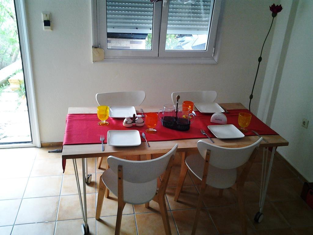 Point Twins Apartments Vrontádos Zimmer foto